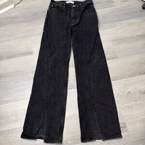 Abercrombie & Fitch Women's The 90s Relaxed High Rise Jeans Black Size 26/2